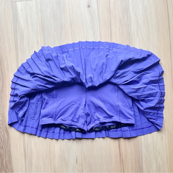 Lululemon Pleat To Street Skirt II Iris Flower Purple Sz 2 Pleated Tennis Sport - Picture 5 of 8